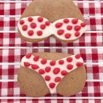 Red Dotted Bikini Sugar Cookie