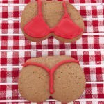 Red G'string Bikini Sugar Cookie
